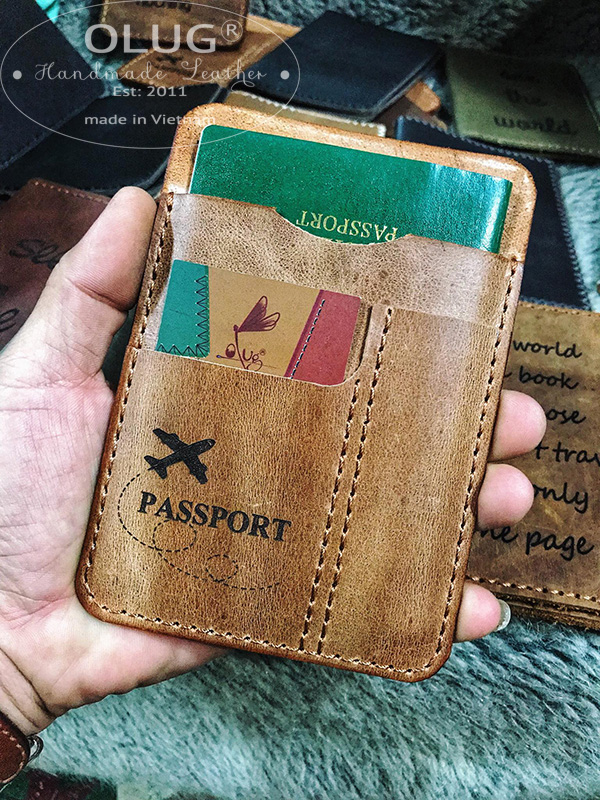ví da đựng passport